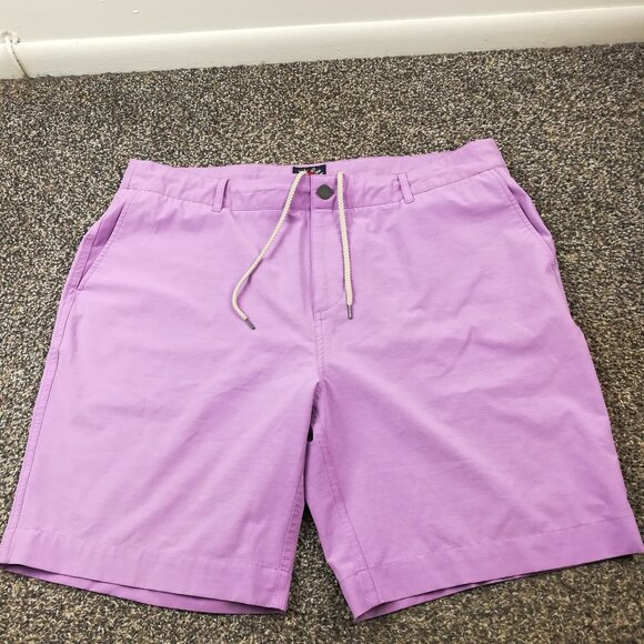 Faherty Shorts 9” All Day Belt Loop Stretch Purple Mens 38 MSC0012 - Picture 1 of 9